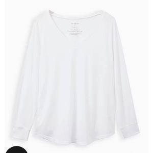 Jersey White Long Sleeve Tee- BNWT
